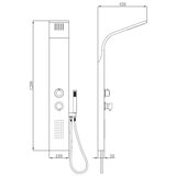 AQUAART Tuš panel GL-9631 krom 120x18 CM | shoptok.hr
