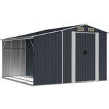 vidaXL Vrtna kućica antracit 277 x 279 x 179 cm od pocinčanog čelika | shoptok.hr