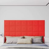  Zidne ploče od umjetne kože 12 kom crvene 30 x 30 cm 1 08 m² | shoptok.hr