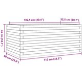  Vrtno cvetlično korito 110x60x46 cm trden les douglas, (21255610) | Shoptok.si