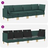  Modularni set sofe sa skladištem 4 pcs Tamnozelena Tkanina | Eponuda.com