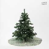 Linen Tales Zelena lanena okrugla prostirka za ispod božićnog drvca ø 125 cm Evergreen Damask – | shoptok.hr