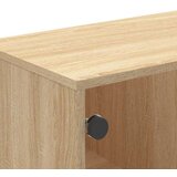  Stolić za kavu sa staklenim vratima boja hrasta 68 5x50x50 cm | shoptok.hr