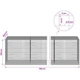  Gabion s 5 mm žicom i mrežom 5x5 cm 700x100x100 cm | shoptok.hr