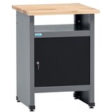 KÜPPER Stranska miza delovnega pulta (Do x Š: 60 x 60 cm, Delovna višina: 84 cm, Črna) | Shoptok.si