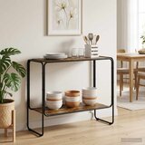  Komoda Dimljeni hrast 93.5 x 38 x 75 cm Prerađeno drvo Slike