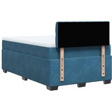 vidaXL Krevet s oprugama i madracem tamnoplavi 120 x 190 cm baršun | shoptok.hr