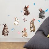 Ambiance Stenske nalepke Baby Rabbits | Shoptok.si