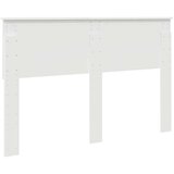  Vzglavje z vzglavjem Sijajno belo 150 cm Konstruiran les, (5000110161) | Shoptok.si