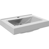  Umivaonik sa zaštitom od prelijevanja 60x46x16 cm keramički srebrni | shoptok.hr