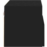 vidaXL Stenska TV omarica črna 40x30x30 cm iverna plošča | Shoptok.si