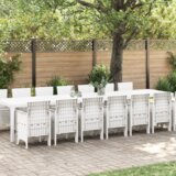  Vrtni blagovaonski set 15 pcs Bijelo Set za 14 osoba Cijene