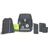 Lässig Šolska torba Boxy Unique Speckles siva | Shoptok.si