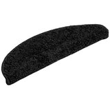  Prostirke za stepenice 10 kom 56x17x3 cm Crne poluokrugle | shoptok.hr