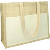  Vrečka iz jute z bombažnim žepom Soro | Shoptok.si