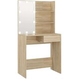  Toaletni stolić LED boja hrasta sonome 74 5 x 40 x 141 cm | shoptok.hr