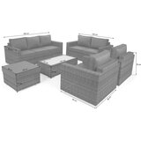  Set namještaja Perugia maslinasto/siva | shoptok.hr
