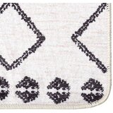 vidaXL Pralna preproga 80x300 cm črna in bela protizdrsna | Shoptok.si