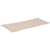  Jastuk za vrtnu klupu krem 120 x 50 x 3 cm od tkanine Oxford | shoptok.hr