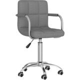 Maison Chic Vrtljiv Jedilni stoli - Vzorci stoli svetlo sivo blago A1756, (22031155) | Shoptok.si