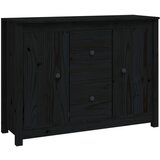 Maison Chic Komoda - Predalnik črna 100x35x74 cm trdna borovina, (21716243) Cene