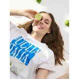 Sinsay Loose fit majica kratkih rukava s printom | shoptok.hr