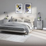  Noćni ormarići 2 kom boja betona 40x35x70 cm konstruirano drvo | shoptok.hr