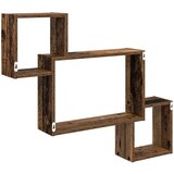  Polica na zidu Zidna montaža Staro drvo 91,5 x 15 x 76 cm | shoptok.hr