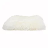 Native Natural Bijeli jastuk od ovčje kože Square, 40 x 40 cm