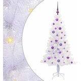  Umjetno božićno drvce s stalakom Bijelo 150 cm PVC i čelik | shoptok.hr