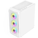 BIT FORCE SWAN ARGB-4 Gaming Midi Tower ATX kućište bez napajanja, bijelo | shoptok.hr