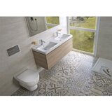 Jika H8144200001041 Cubito 130 x 48,5 cm dvojni keramični umivalnik | Shoptok.si