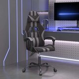 vidaXL Vrtljiv gaming stol črno in sivo umetno usnje | Shoptok.si