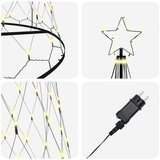  LED božićno drvce s 555 LED svjetlima Topla bijela 500 cm Metal | shoptok.hr