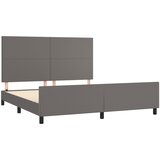  Okvir za krevet s uzglavljem sivi 160x200 cm od umjetne kože | shoptok.hr