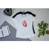  Srce - Strukirana majica Bela 2XL | ePonuda.com