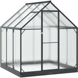  Rastlinjak v vrtu z vrati Antracit 183,5 x 183,5 x 207 cm, (5000288600) | Shoptok.si