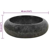  Umivaonik 40 x 12 cm mramorni crni | shoptok.hr