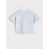 Reserved - Majica kratkih rukava sa zakrpom - bljedoplavo | shoptok.hr