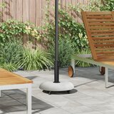 vidaXL Podstavek za dežnik na kolesih za 37/42/52/58mm drogove Svetlo siva beton | Shoptok.si