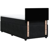  Box spring krevet s madracem crni 100x200 cm baršunasti | shoptok.hr
