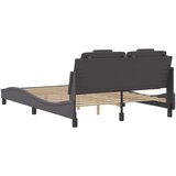  Okvir kreveta Viana s LED-om bez madraca sivi 140 x 190 cm | shoptok.hr