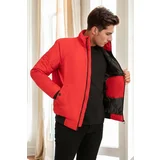 Dewberry 18137 Slim Fit Mens Coat-RED