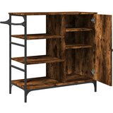 Kuhinjska kolica boja hrasta 87,5x38,5x84,5cm konstruirano drvo | shoptok.hr