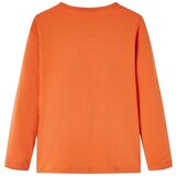  Dječja majica s dugim rukavima tamnonarančasta 140 | shoptok.hr