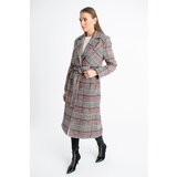 Dewberry Z6622 PLAID WOMEN'S COAT-PLAID-BLACK | shoptok.hr