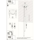  Obesna svetilka PASTELO 3P bela, (21347894) | Shoptok.si