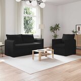  Set sofe 2 pcs Crna 156 x 82 x 85 cm Tkanina | shoptok.hr