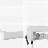 Nadstrešnica Bijelo 350 x 250 x 165 cm Poliester i aluminij | shoptok.hr