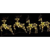  LED Riječni jeleni s 80 LED svjetlima 4 pcs Zlatno PET | Eponuda.com